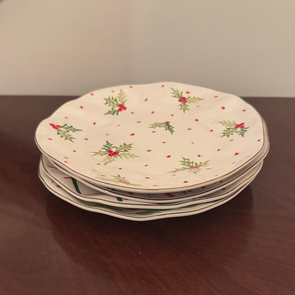 Lenox Bayberry Porcelain dessert plate - set of four (4) plates. - Picture 3 of 7